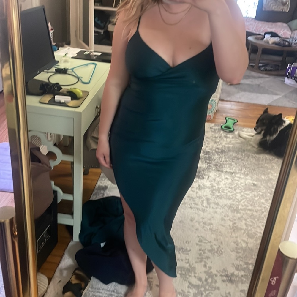 Hunter green Windsor dress